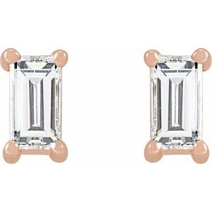 14K Rose Gold 1/5 CTW Natural Diamond Stud Earrings – image 2