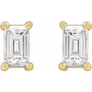 14K Yellow Gold 1/5 CTW Lab-Grown Diamond Stud Earrings – image 2