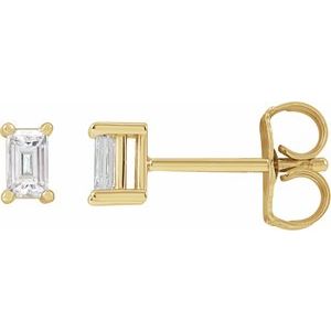14K Yellow Gold 1/5 CTW Lab-Grown Diamond Stud Earrings