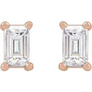 14K Rose Gold 1/5 CTW Natural Diamond Stud Earrings – image 2