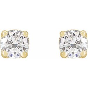 14K Yellow Gold 1/2 CTW Natural Diamond Stud Earrings – image 2