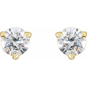 14K Yellow Gold 1/4 CTW Natural Diamond Earrings – image 2