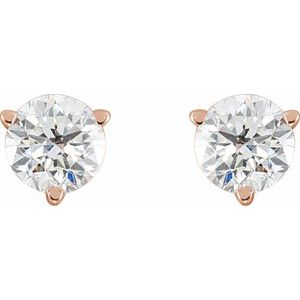 14K Rose Gold 3/4 CTW Natural Diamond Earrings – image 2