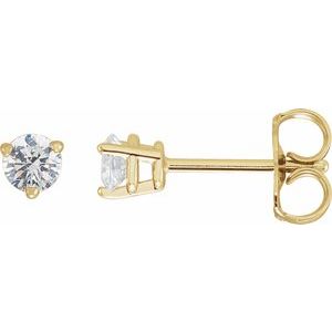 14K Yellow Gold 1/3 CTW Natural Diamond Earrings