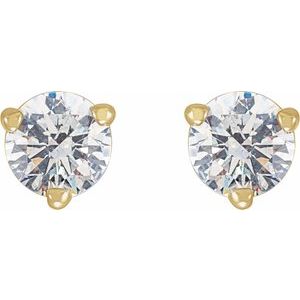14K Yellow Gold 1/3 CTW Natural Diamond Earrings – image 2