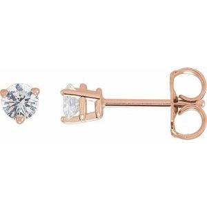 14K Rose Gold 1/3 CTW Natural Diamond Earrings