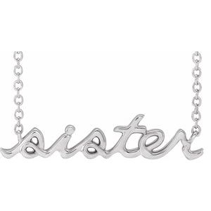 Sister Necklace or Center