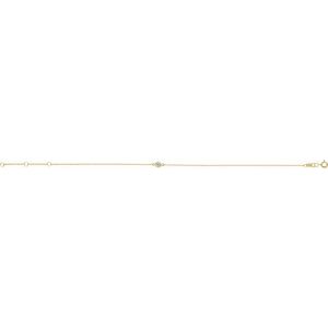 14K Yellow 1/10 CT Natural Diamond 6 1/2-7 1/2" Bracelet