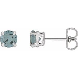 Sterling Silver Gray Spinel Earrings