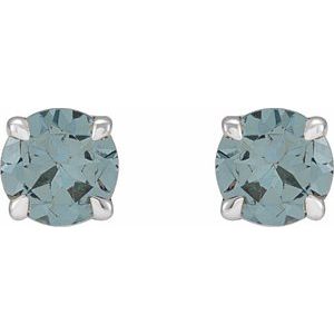 Platinum Gray Spinel Earrings – image 2