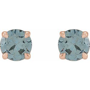 14K Rose Gold Gray Spinel Earrings – image 2