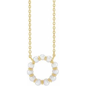 Pearl Circle Necklace