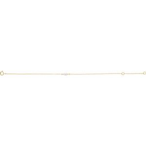 14K Yellow Gold 1/4 CT Lab-Grown Diamond 6 1/2-7 1/2" Bracelet – image 2