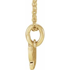 14K Yellow Gold .06 CTW Natural Diamond Youth Butterfly 15" Necklace