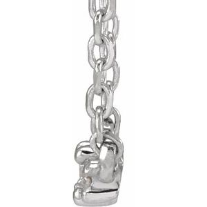 Platinum .04 CTW Natural Diamond 18" Necklace