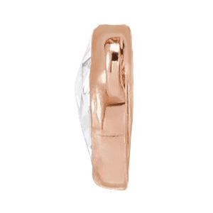 14K Rose Gold 1/5 CTW Rose-Cut Natural Diamond Necklace Center