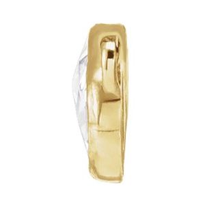 14K Yellow Gold 1/6 CTW Rose-Cut Natural Diamond Necklace Center