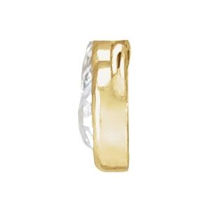 14K Yellow Gold 1/8 CTW Rose-Cut Natural Diamond Necklace Center
