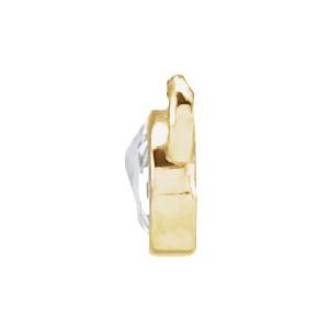 14K Yellow Gold .07 CTW Rose-Cut Natural Diamond Necklace Center