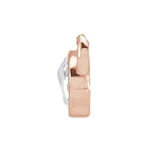 14K Rose Gold .07 CTW Rose-Cut Natural Diamond Necklace Center
