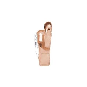 14K Rose Gold .03 CTW Rose-Cut Natural Diamond Necklace Center