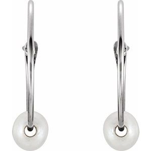 Youth Pearl Huggie Earrings