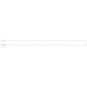 14K Yellow 1 mm Adjustable Threader Bead 16-22" Chain