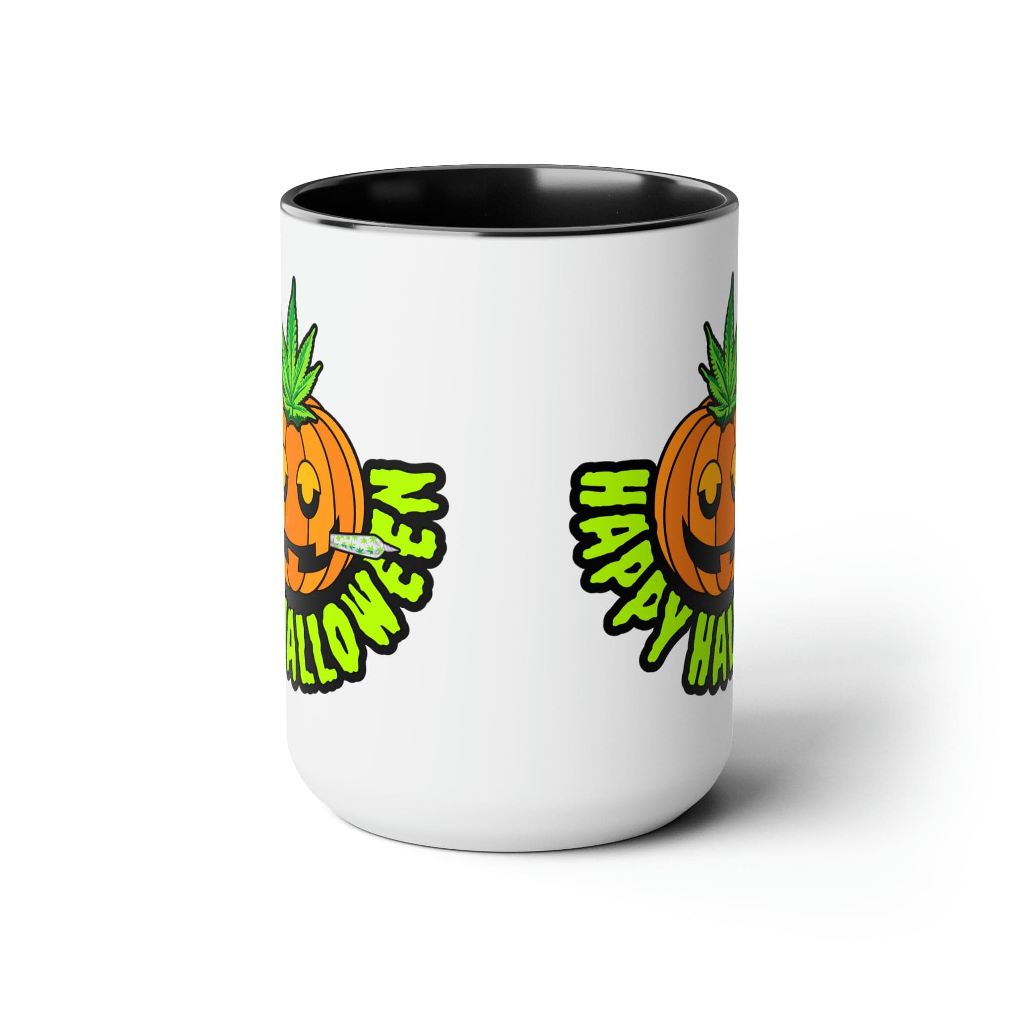 Happy Halloween Pumpkin Stoner 15oz Coffee Mug