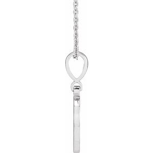 Platinum Natural Pink Tourmaline Gigi 16-18" Necklace
