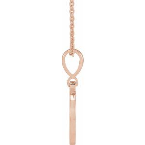 14K Rose Gold Natural Blue Sapphire Gigi 16-18" Necklace