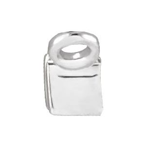 Platinum 1/8 CT Natural Diamond Solitaire Necklace Center