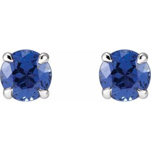 Round 4-Prong Claw Stud Earrings