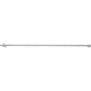 14K White Gold 2 CTW Natural Diamond Line 7 1/4" Bracelet – image 2