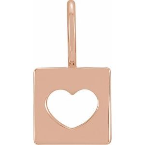 Pierced Heart Charm/Pendant