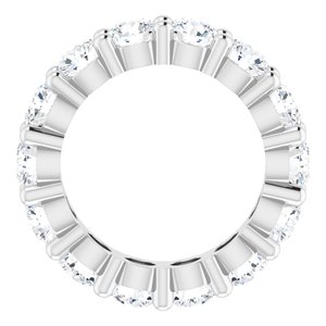 14K White Gold 3 3/4 CTW Lab-Grown Diamond Eternity Band Size 4