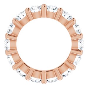 14K Rose Gold 3 3/4 CTW Lab-Grown Diamond Eternity Band Size 4