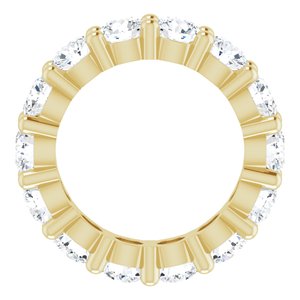 10K Yellow Gold 3 3/4 CTW Lab-Grown Diamond Eternity Band Size 4