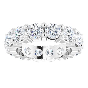 14K White Gold 3 3/4 CTW Lab-Grown Diamond Eternity Band Size 4