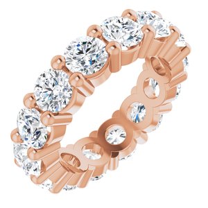 10K Rose Gold 3 3/4 CTW Natural Diamond Eternity Band Size 4