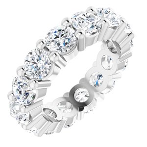 Platinum 3 3/4 CTW Lab-Grown Diamond Eternity Band Size 4