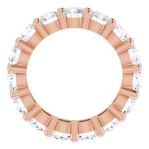 10K Rose Gold 4 CTW Lab-Grown Diamond Eternity Band Size 5.25