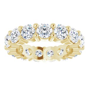10K Yellow Gold 4 CTW Lab-Grown Diamond Eternity Band Size 5.25