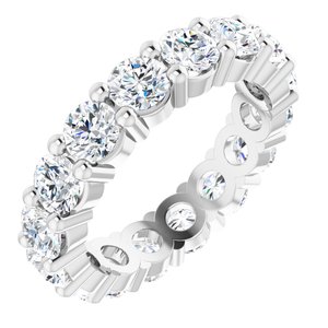 10K White Gold 4 1/3 CTW Lab-Grown Diamond Eternity Band Size 7.25