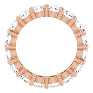 10K Rose Gold 4 1/3 CTW Natural Diamond Eternity Band Size 7.25