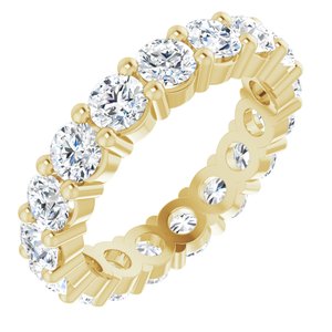 10K Yellow Gold 4 1/2 CTW Natural Diamond Eternity Band Size 8.75