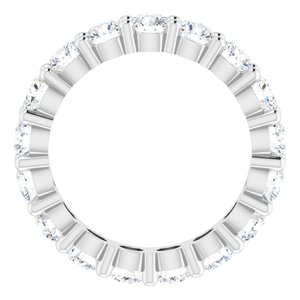 10K White Gold 4 1/2 CTW Lab-Grown Diamond Eternity Band Size 8.75