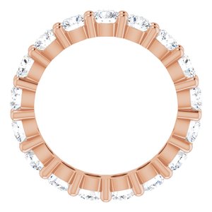 10K Rose Gold 4 1/2 CTW Lab-Grown Diamond Eternity Band Size 8.75