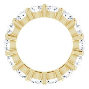 10K Yellow Gold 3 3/4 CTW Lab-Grown Diamond Eternity Band Size 4.75