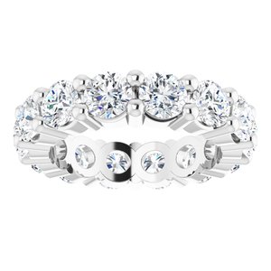 10K White Gold 3 3/4 CTW Lab-Grown Diamond Eternity Band Size 4.75