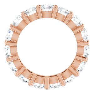 10K Rose Gold 4 CTW Natural Diamond Eternity Band Size 5